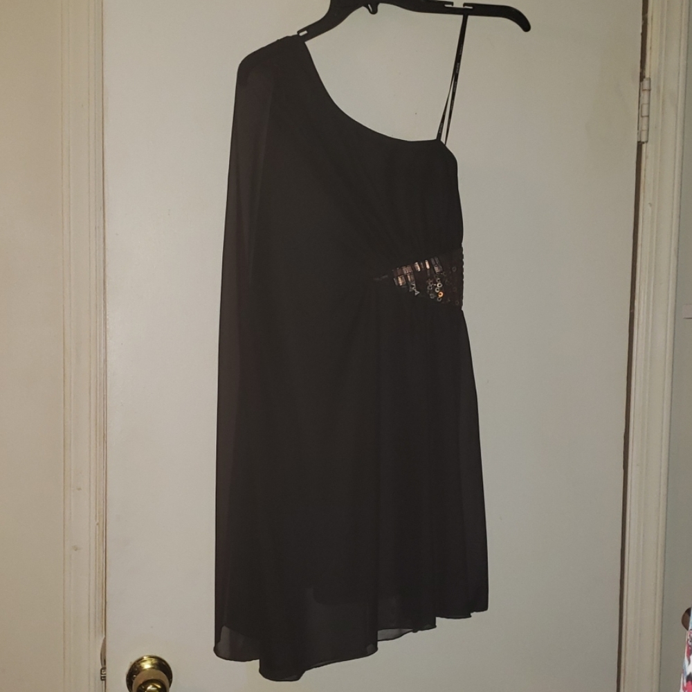 Xoxo black one shoulder dress